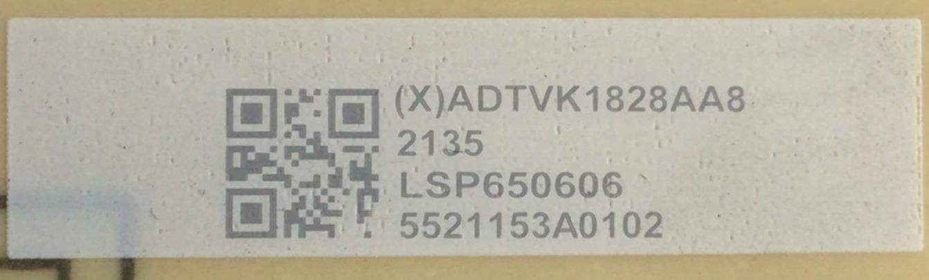KIT DE TARJETAS PARA TV VIZIO / MAIN XLCB02K027 / 715GB761-M0B-B00-005Y / KSA650007 / FUENTE ADTVK1828AA8 / 715GB894-P01-000-003S / T-CON 5565T55C31 / 55.65T55.C31 / 75T05-C03 / LED DRIVER LNTVKI12ZXAF9 / 715GB825-P01-000-004Y / MODELO P65Q9-J01 LTYWHK - Imagen 2